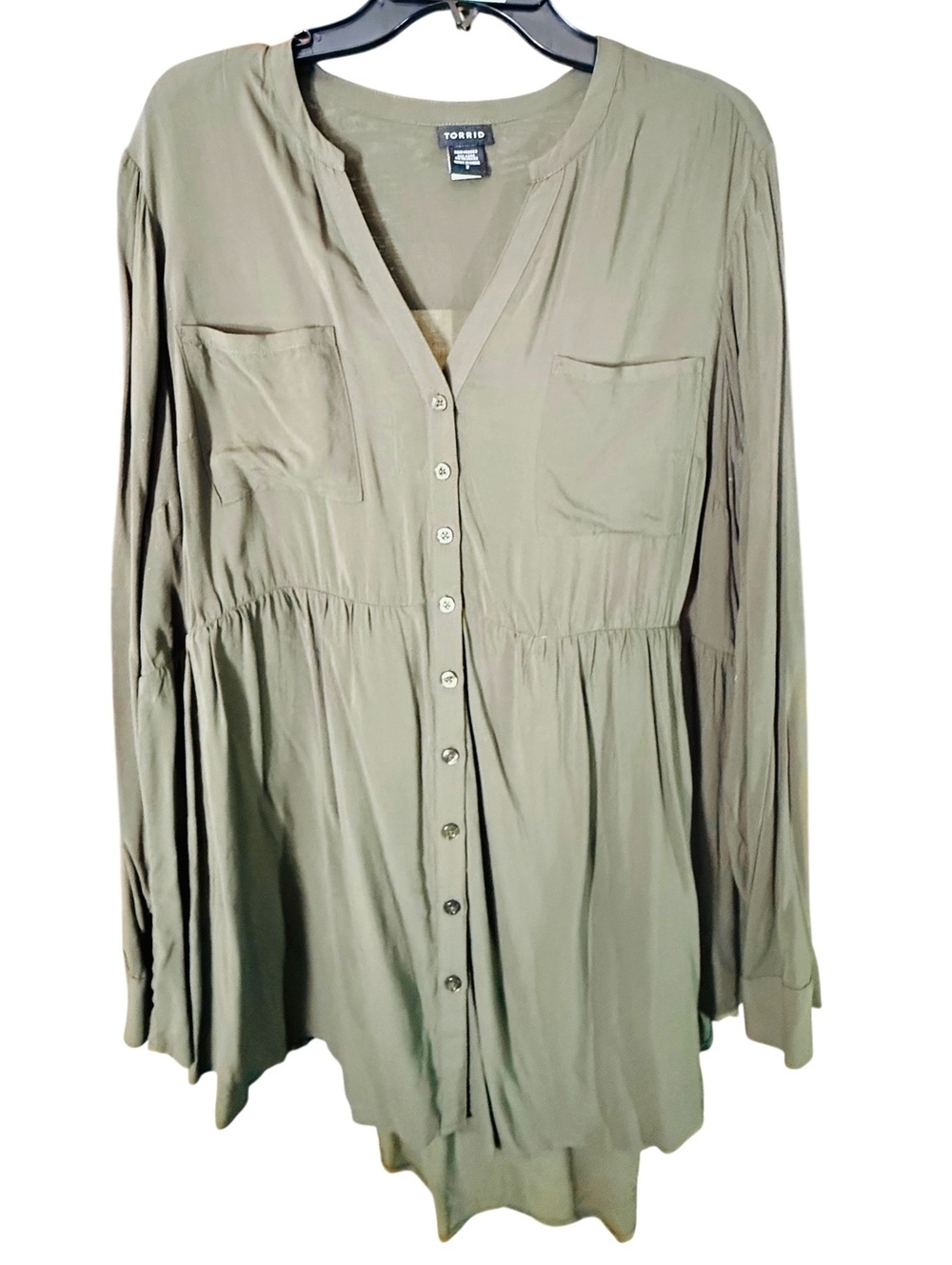 Torrid Olive Babydoll 2X